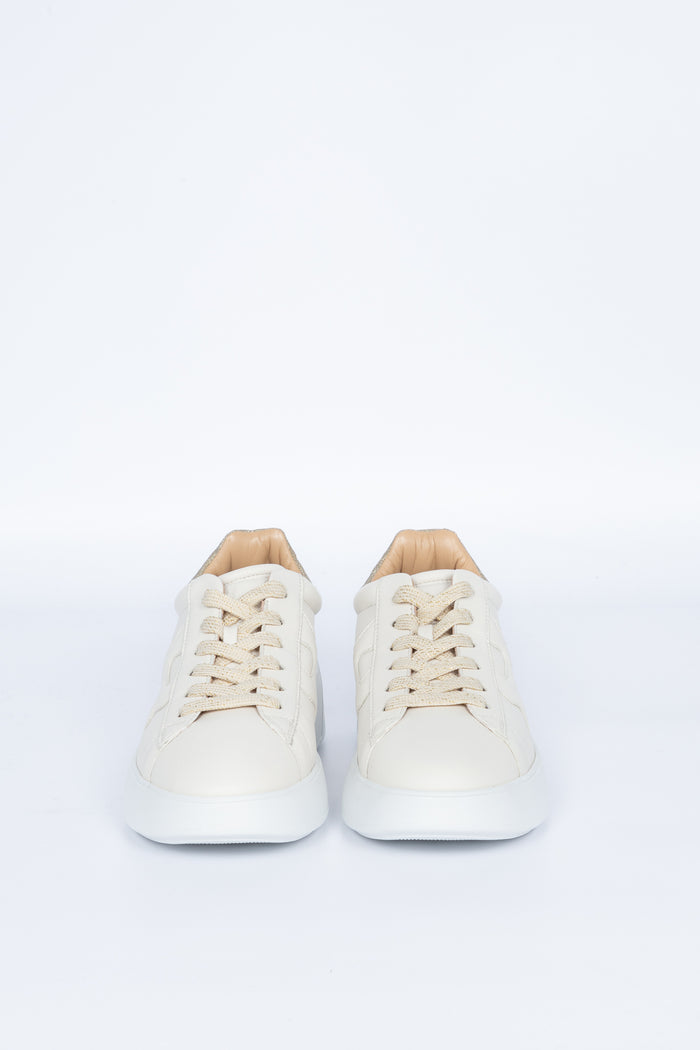 Hogan Sneaker Rebel Glitter Yogurt/oro Donna-3