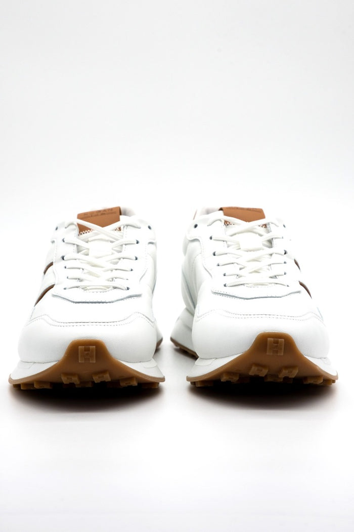 Hogan Sneaker H601 H Patch Bianco/cuoio Uomo-3