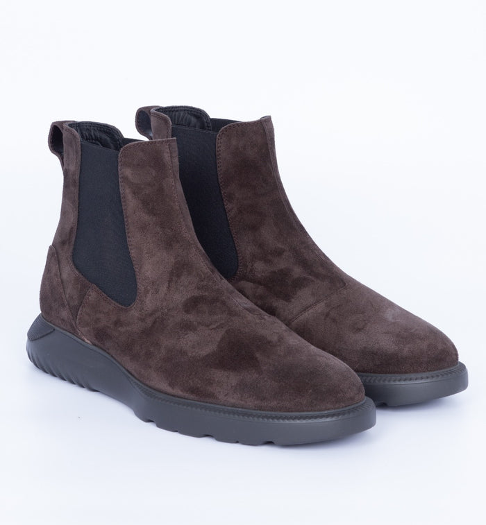 Hogan Polacco Chelsea H600 Marrone Uomo-2