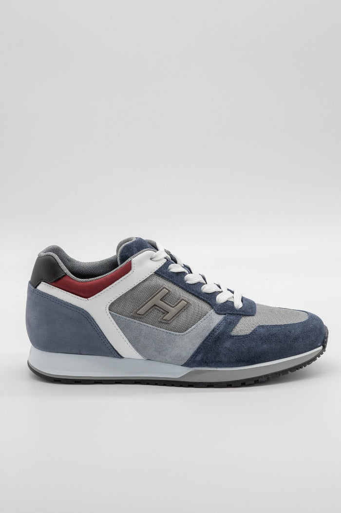 Hogan Sneaker H321 H Flock Blu/bianco Uomo-1