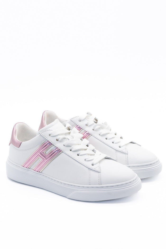 Hogan Sneaker H365 Bianco/rosa Donna-2