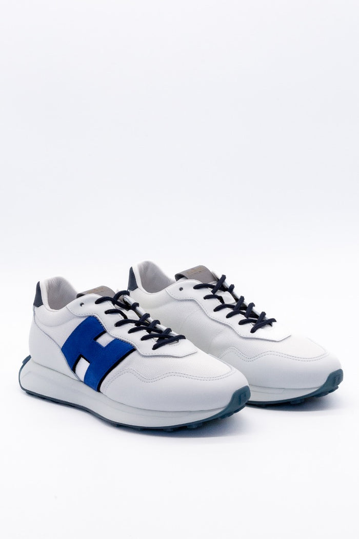 Hogan Sneaker H601 H Patch Bianco/blu Uomo-2