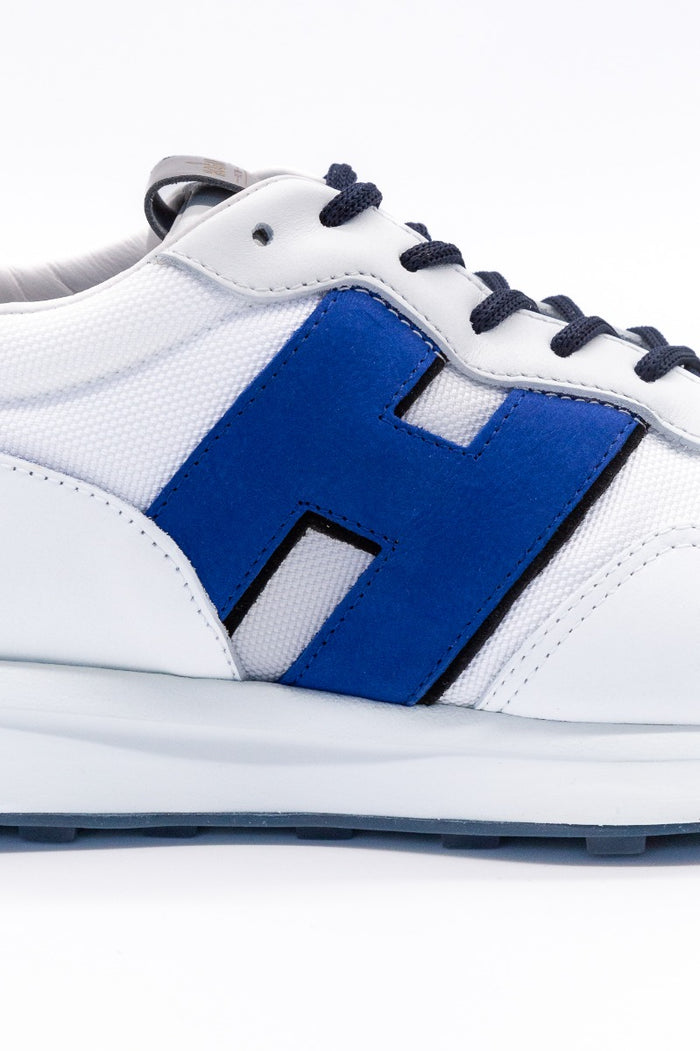 Hogan Sneaker H601 H Patch Bianco/blu Uomo-3