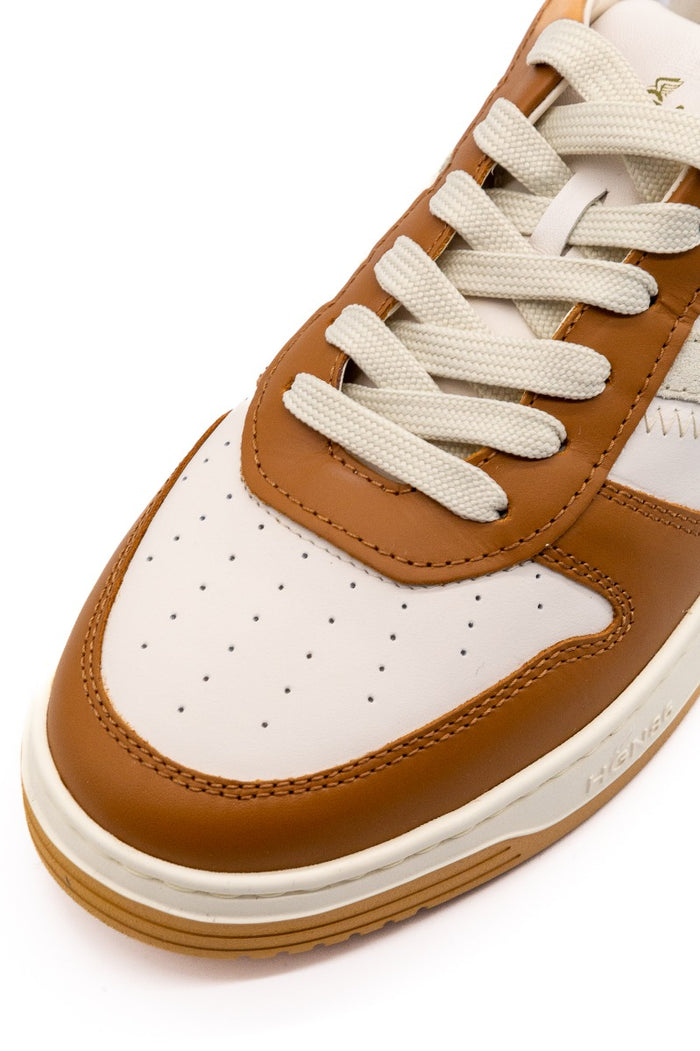 Hogan Sneaker H630 Bassa Bianco/cuoio Uomo-4
