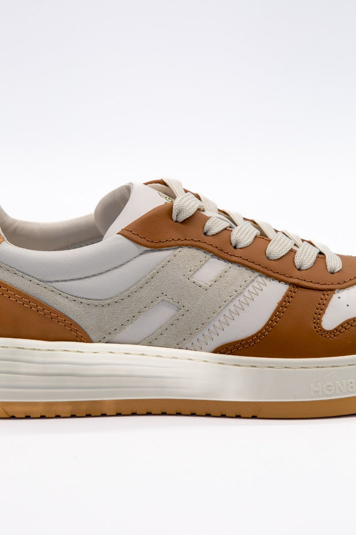 Hogan Sneaker H630 Bassa Bianco/cuoio Uomo-5