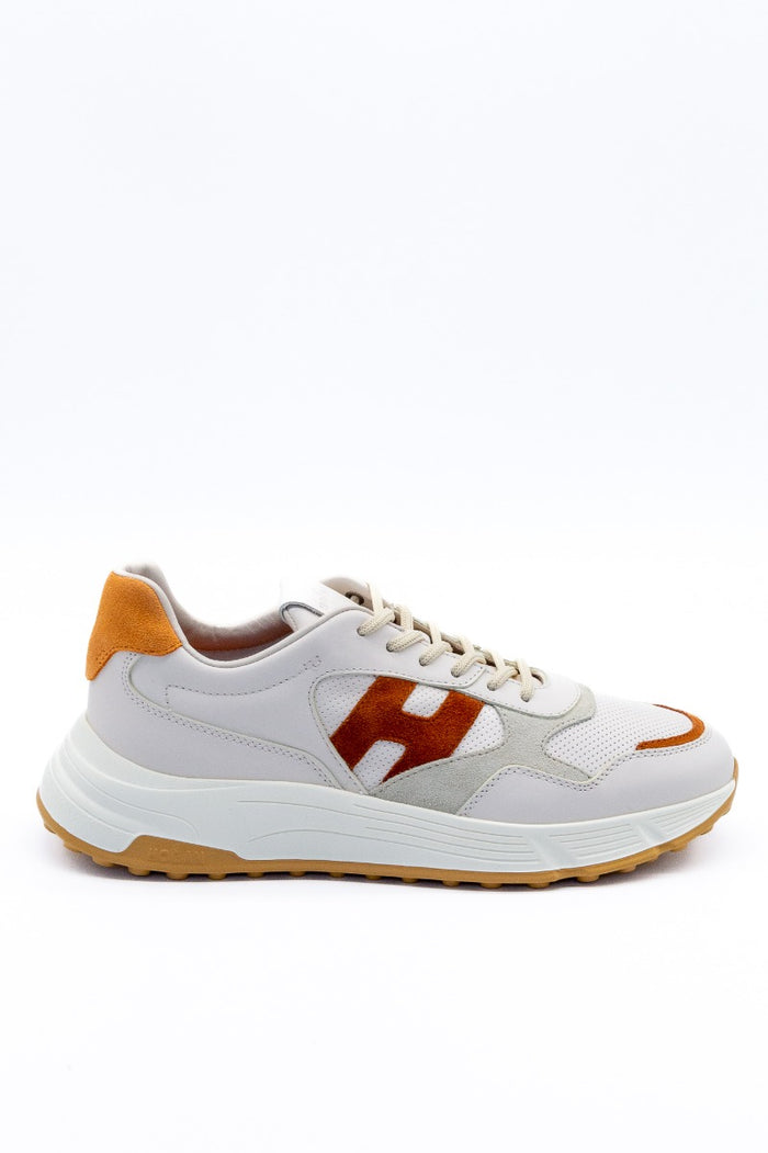 Hogan Sneaker Hyperlight Punzonato Crema Uomo-1