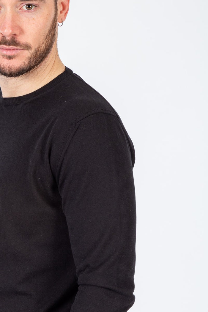 Hosio Maglia Giro M/l Nero Uomo-3
