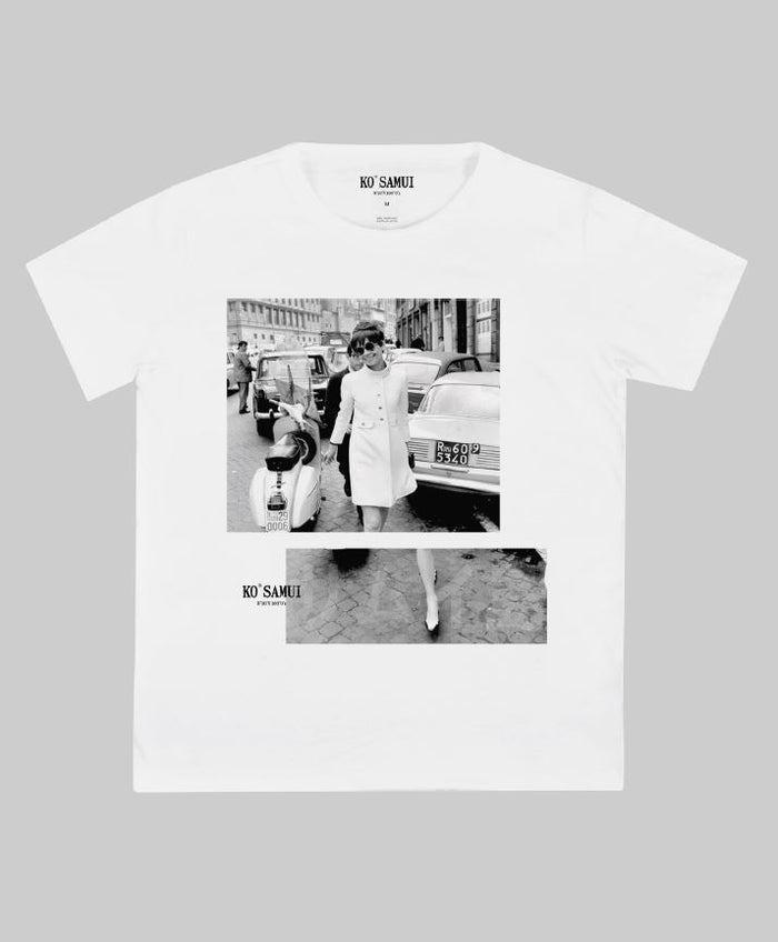 Ko Samui T-shirt Graphic Bianco Donna