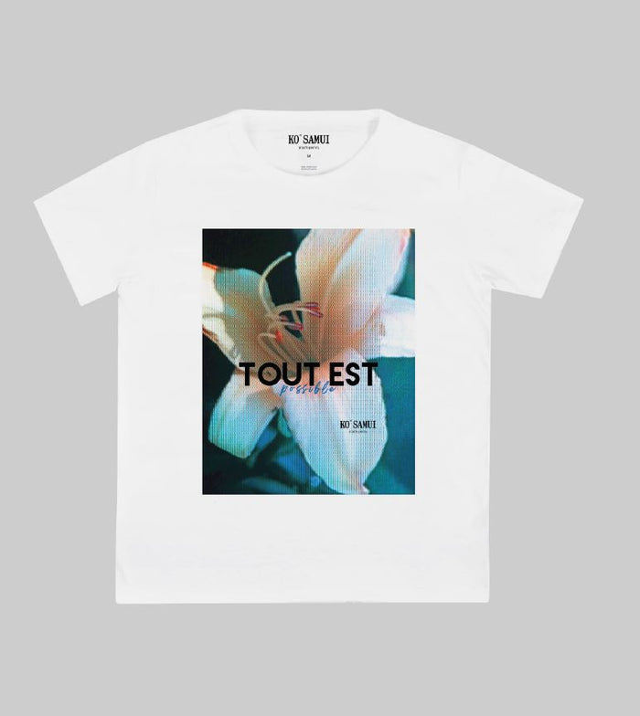 Ko Samui T-shirt Graphic Bianco Donna