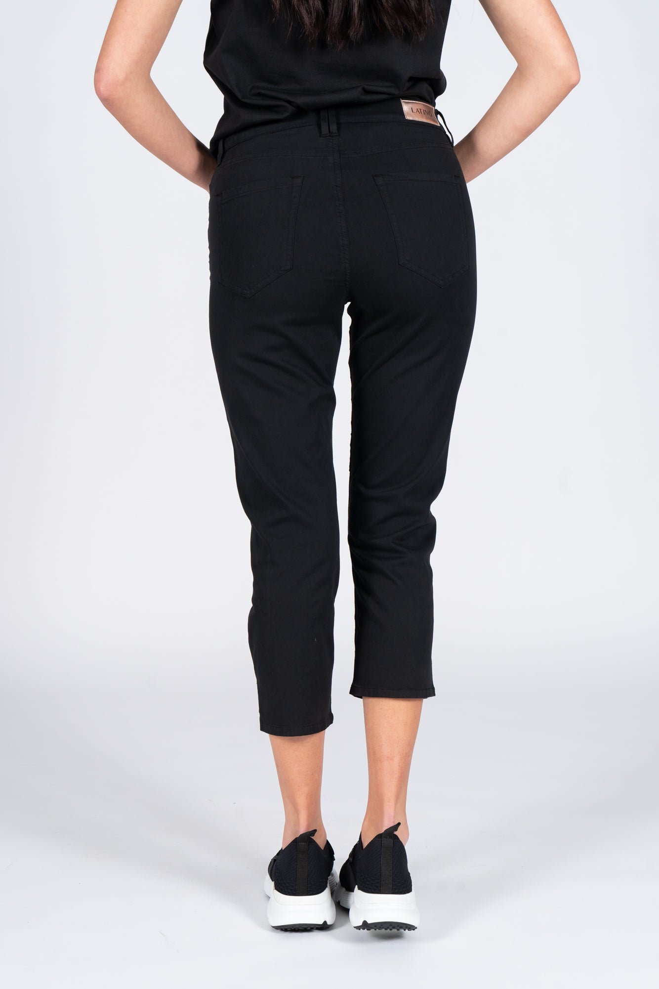 Latino' Jeans Pants Black Woman-5
