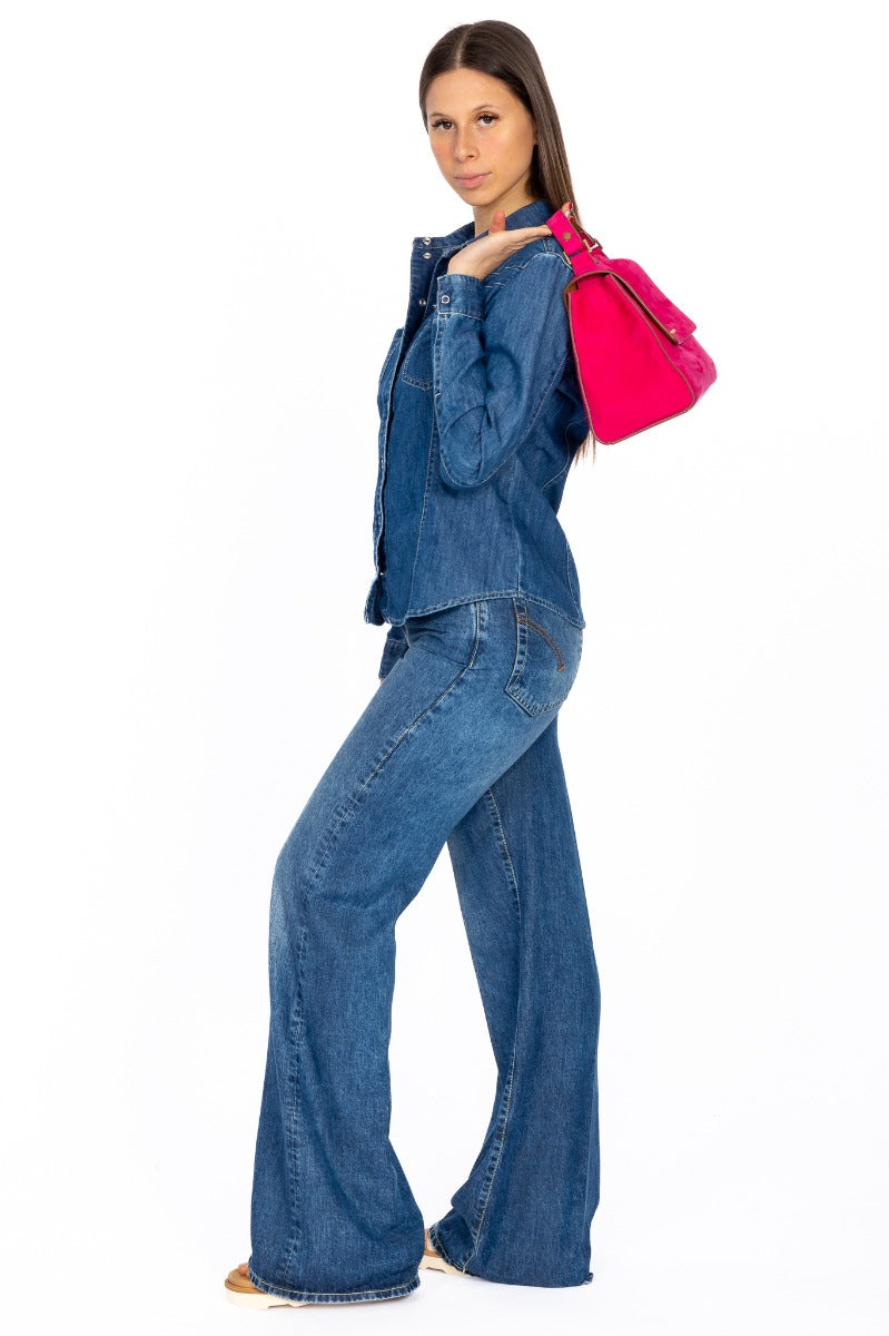 Latino' Women's Jeans Shirt-6