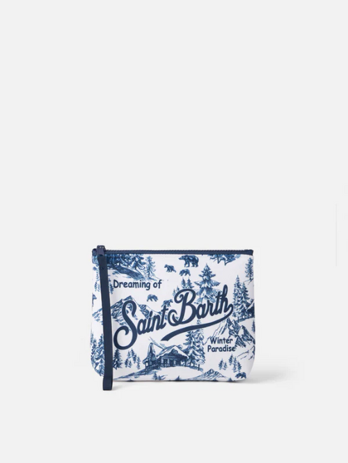 Mc2 Saint Barth Clutch White/Blue Women