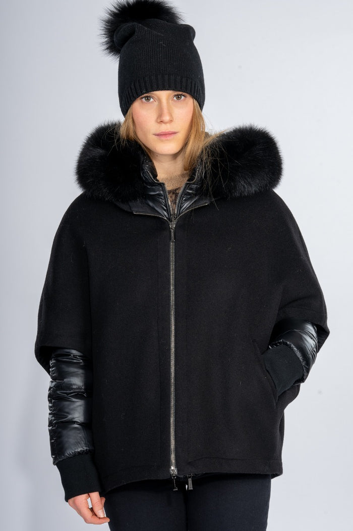Moorer Piumino Pegaso Nero Donna