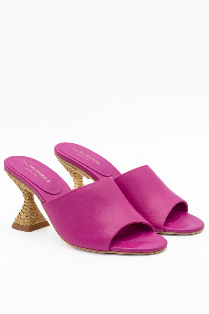 Paloma Barcelo' Ciabatta Tacco Fucsia Donna-2