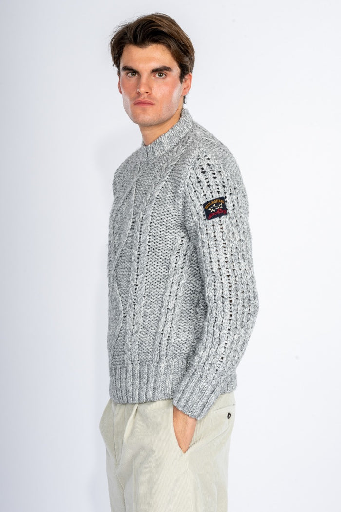 Paul&shark Maglia Lana Eco Grigio Uomo-3