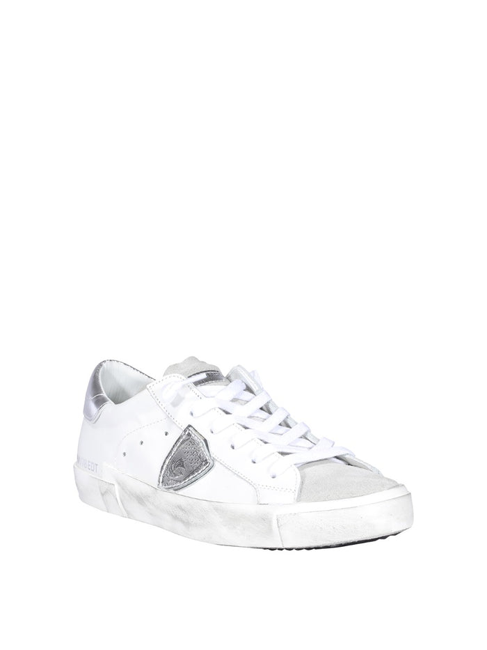 Philippe Model Scarpa Paris Bianco/argento Donna-2
