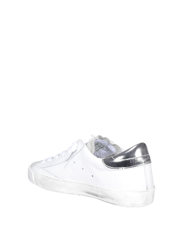 Philippe Model Scarpa Paris Bianco/argento Donna-3