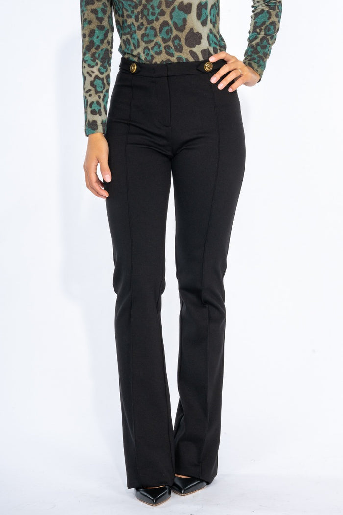 Pinko Pantalone Nero Donna-4