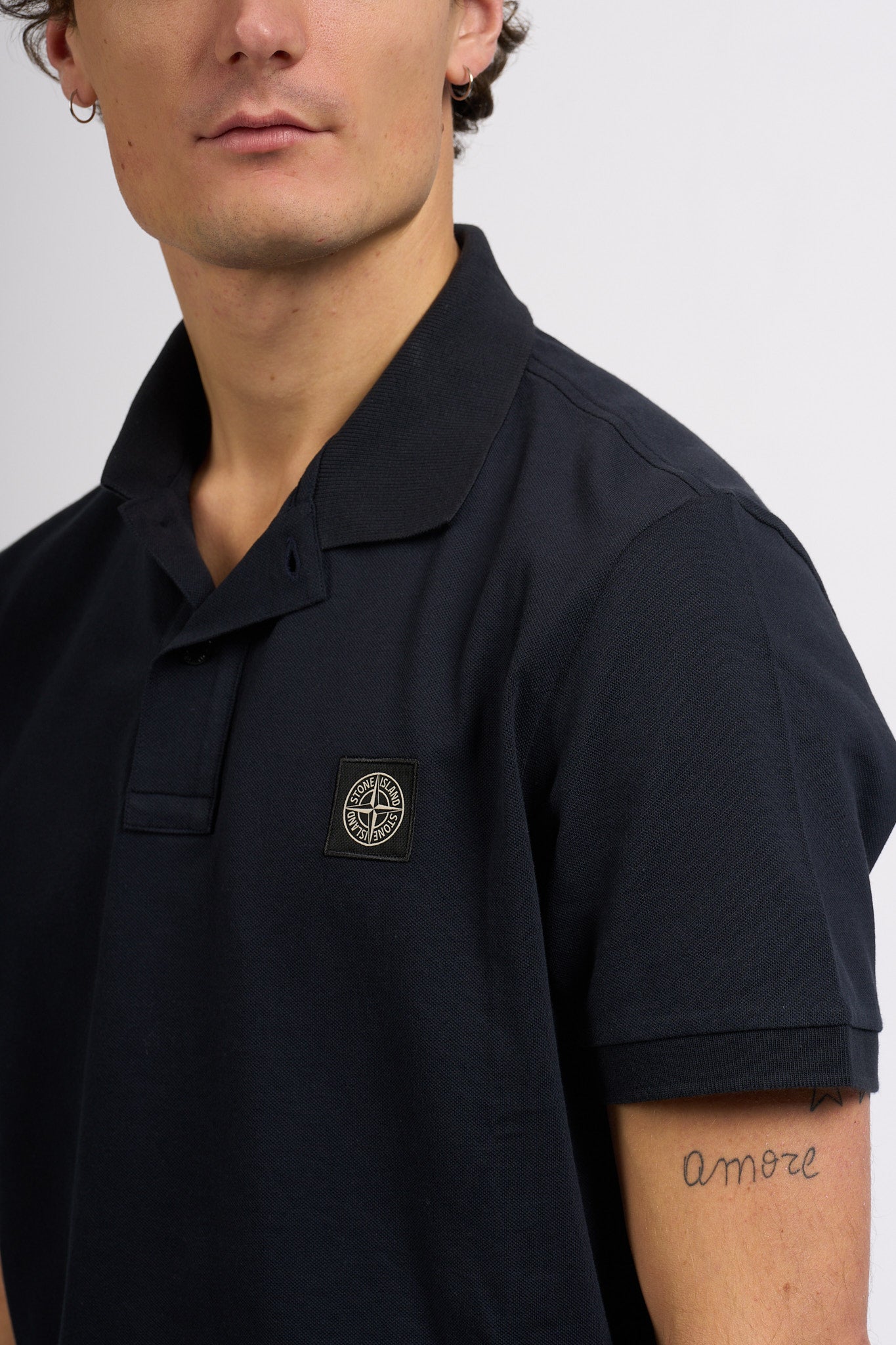 Stone island Polo Slim Fit Blu Uomo-6