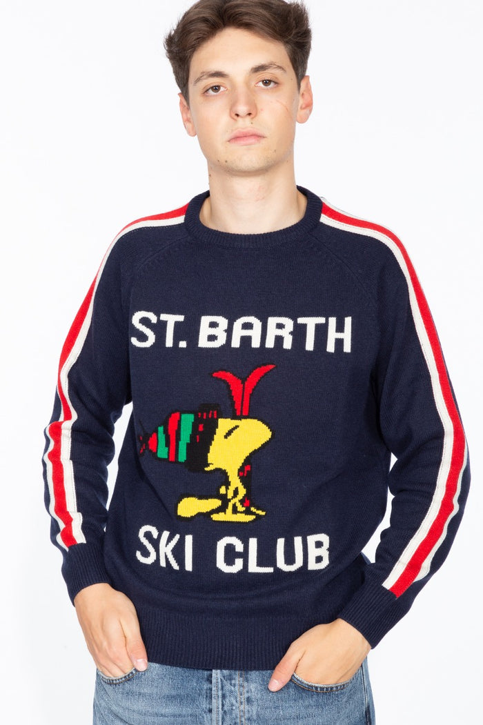 Mc2 Saint Barth Maglia St Barth Ski Club Blu Uomo-2