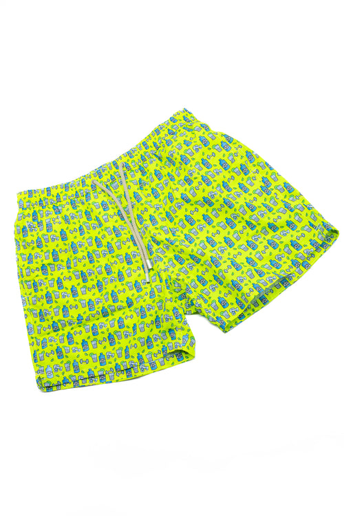 Mc2 Saint Barth Boxer Mare Gin Gym Giallo Fluo Uomo