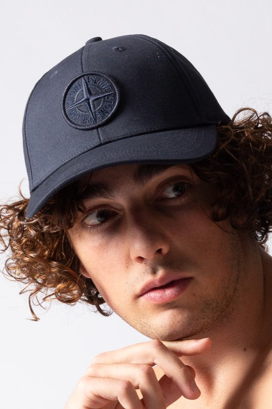 Stone Island Cappello Visiera Blu Uomo-1