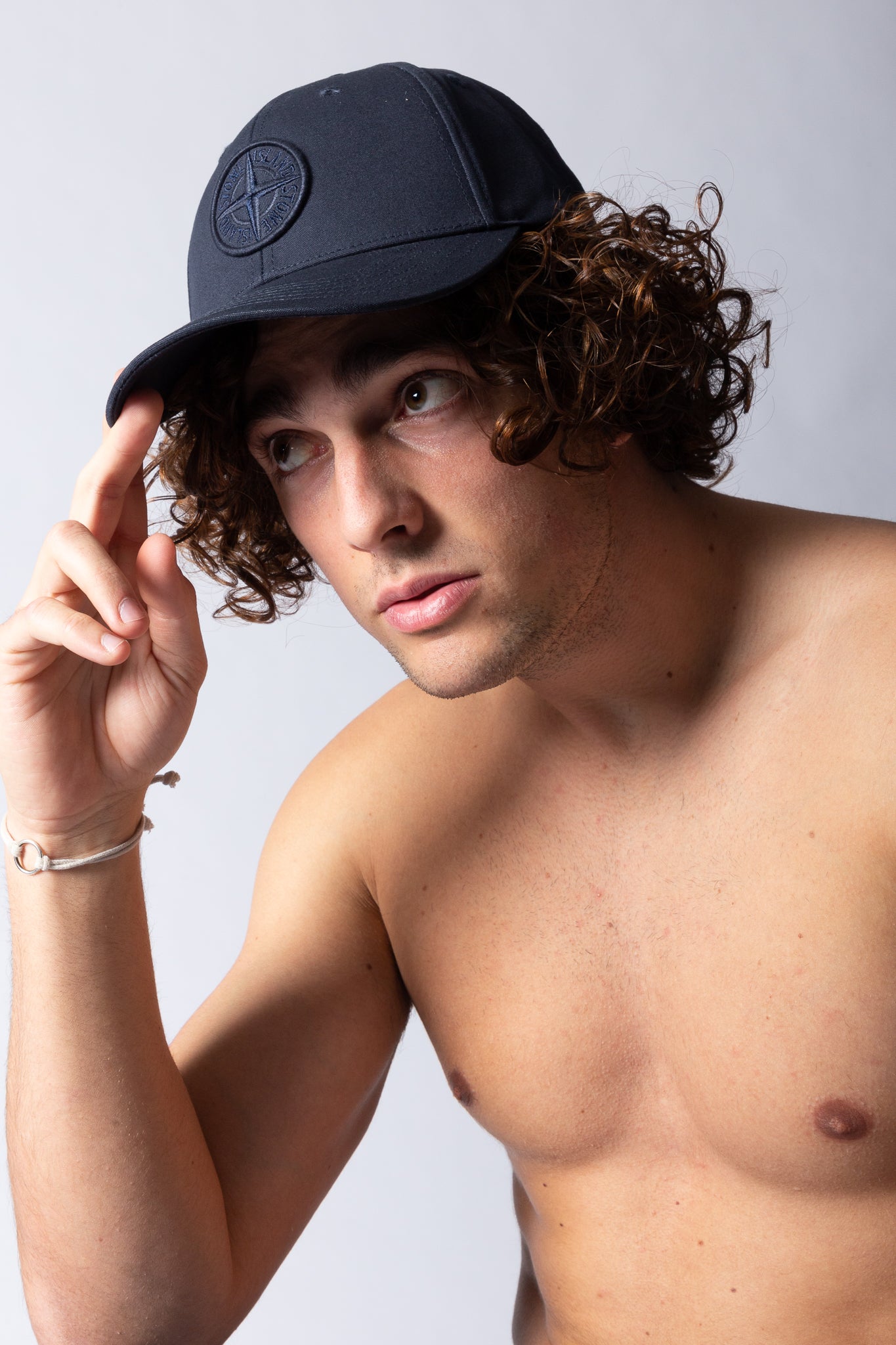 Stone Island Cappello Visiera Blu Uomo-4