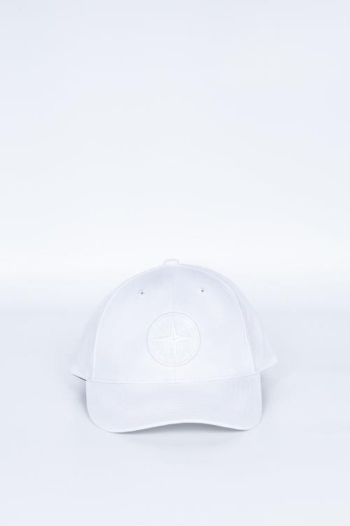 Stone Island Cappello Visiera Bianco Uomo-2