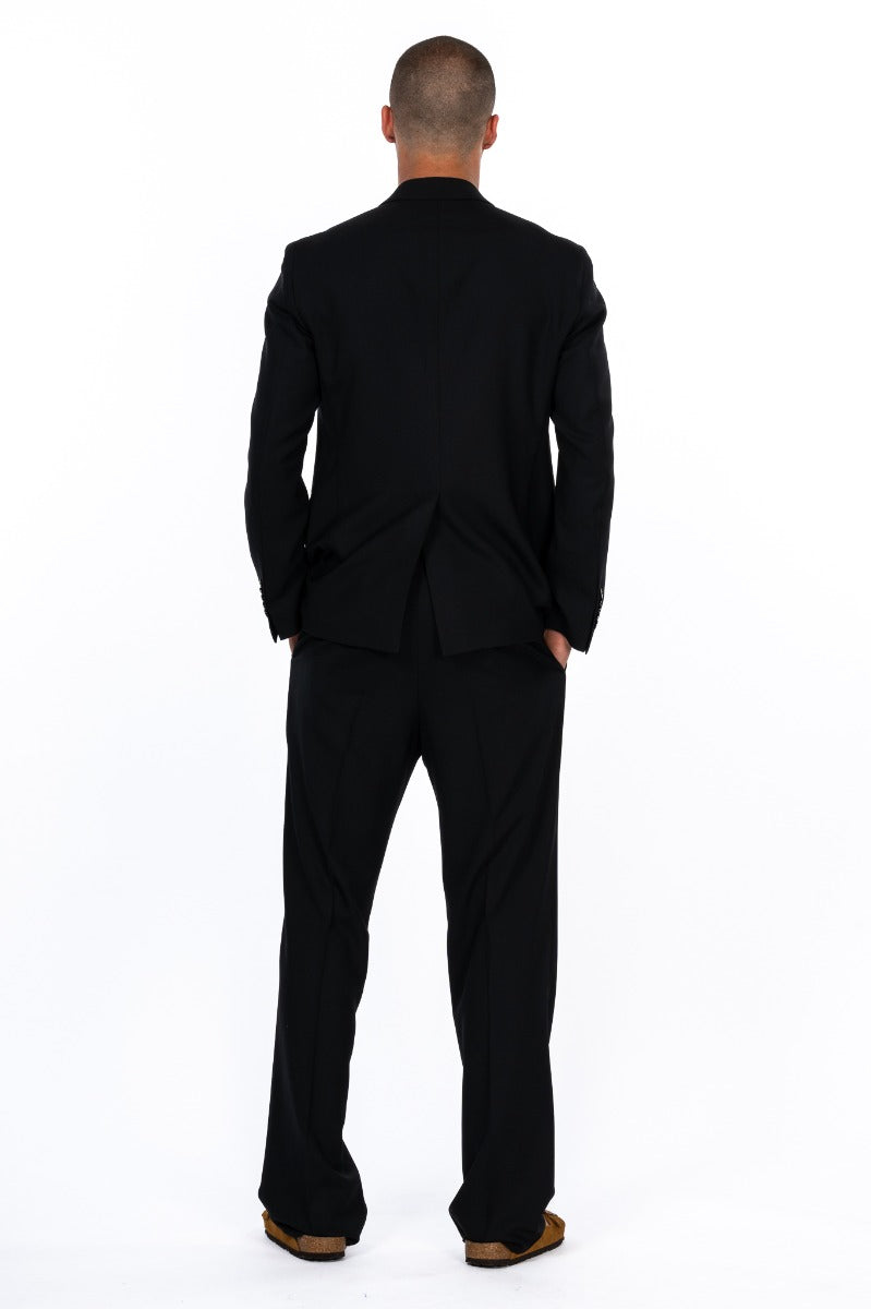 Pinolerario Black Gabardine Suit for Man-3