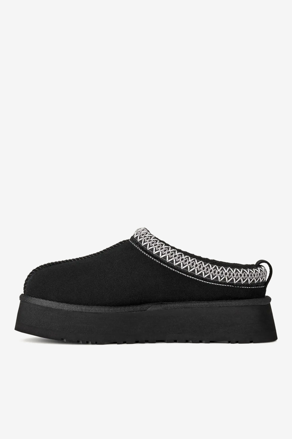UGG Pantofola Tazz Plateau Donna in pelle scamosciata nera-6