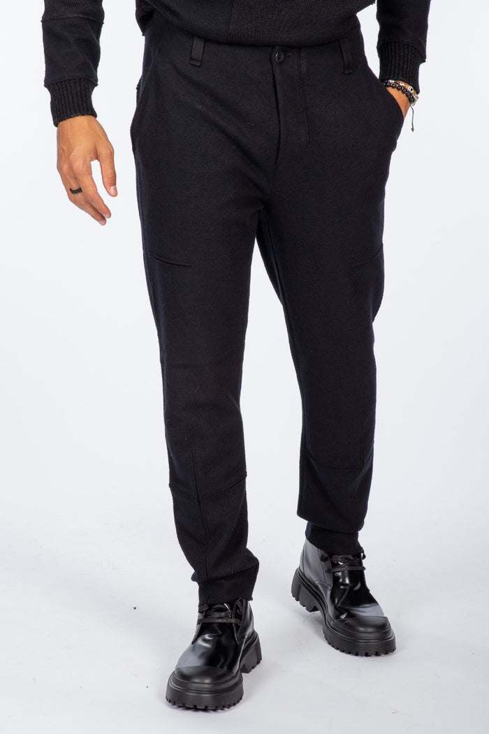 Transit Pantalone Nero Uomo-3