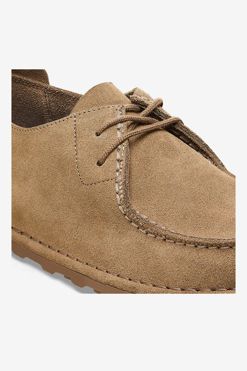 Birkenstock Polacco Utti Lace Uomo in pelle scamosciata taupe-2