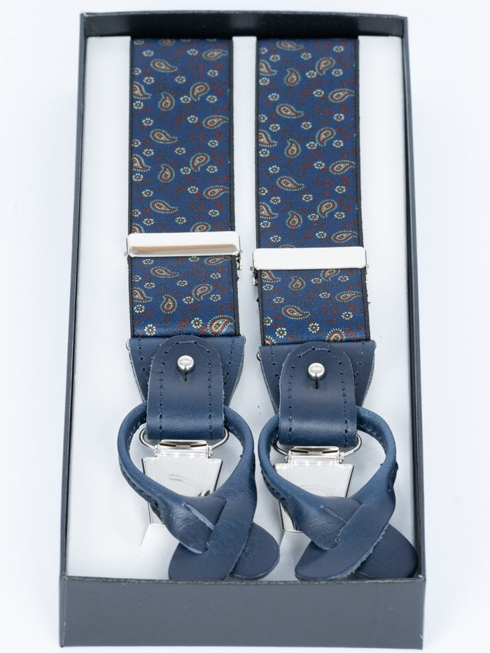 Valdi Men's Blue Suspenders